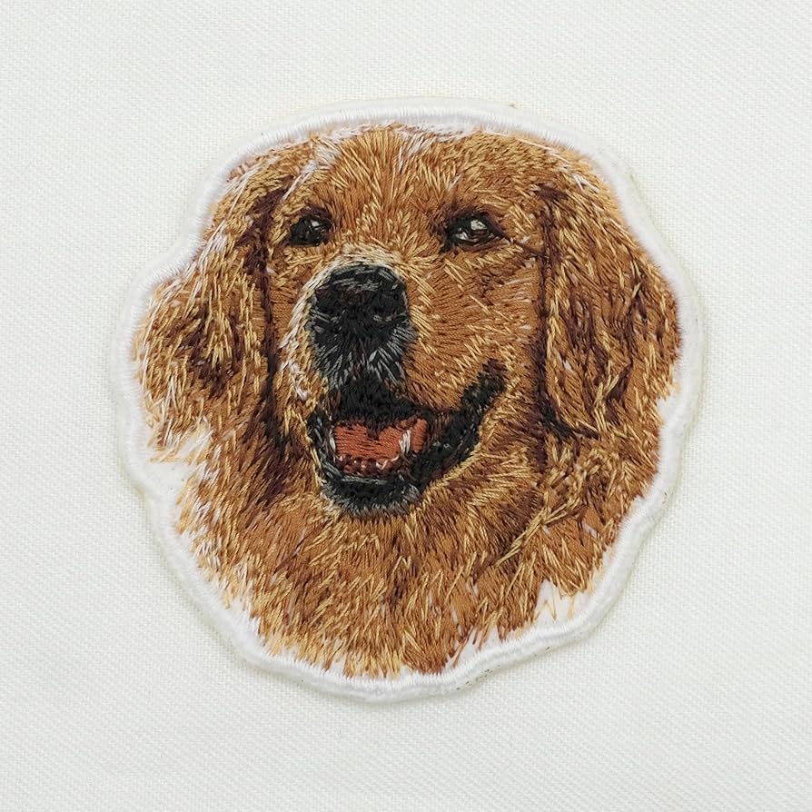 Amazon.co.jp: ［Fan Fun］ゴールデンレトリバー② リアル刺繍
